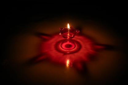 3D Reflective Diya with Colorful Shadow (Pack of 4/12/24)